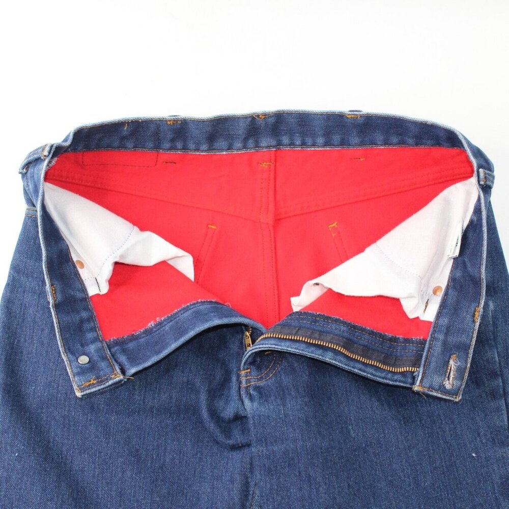 VTG Fleece Lined Levi's 39103 2517 Orange Tab 34x34 Talon 42 Zipper USA 70s 80s - Picture 4 of 8